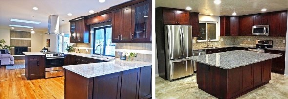Discount Black Coffee Maple Glazed Kitchen Cabinets with Kitchen AZ
